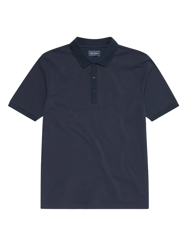 Product image of Oliver Sweeney Men's Tralee Cotton Polo T-Shirt - Navy
