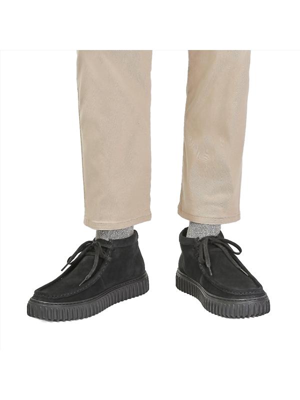 Clarks Torhill Hi Boots - Black Suede Image 7