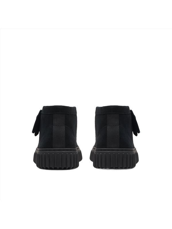 Clarks Torhill Hi Boots - Black Suede Image 4
