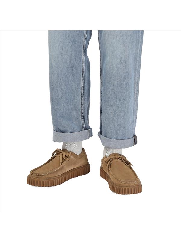 Clarks Men's Torhill Lo Shoes - Dark Sand Suede Image 10