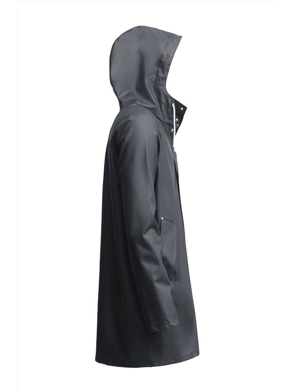 Stutterheim Stockholm Lightweight Raincoat - Charcoal Image 3