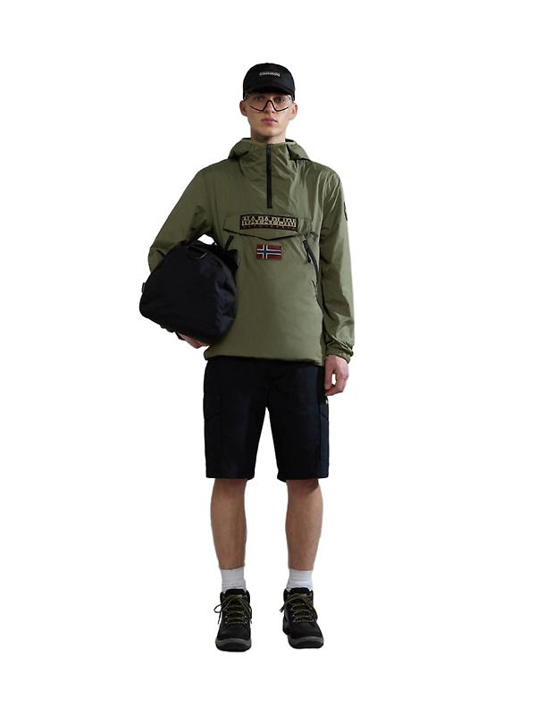 Napapijri Rainforest Ripstop Anorak Jacket - Green Lichen Image 6