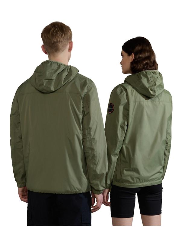 Napapijri Rainforest Ripstop Anorak Jacket - Green Lichen Image 4