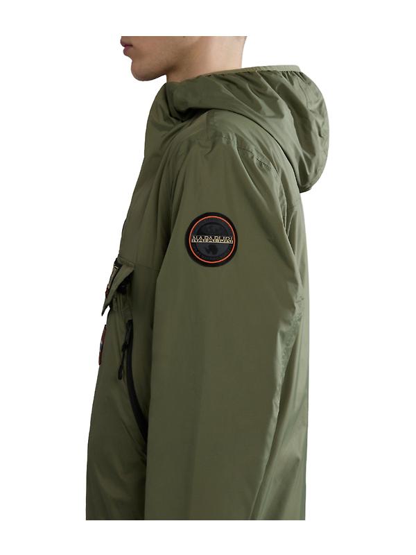 Napapijri Rainforest Ripstop Anorak Jacket - Green Lichen Image 7