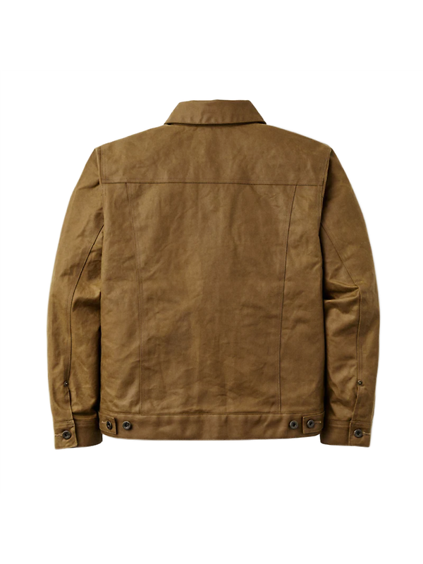 Filson Tin Cloth Short Lined Cruiser Jacket - Dark Tan Image 2