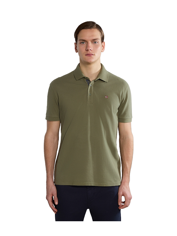 Napapijri Men's Eolanos Polo Shirt - Green Lichen Image 4