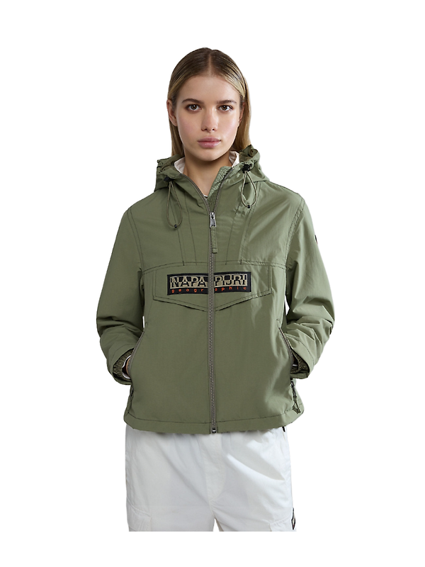 Napapijri Women's Rainforest Open Summer Jacket - Green Lichen Image 4