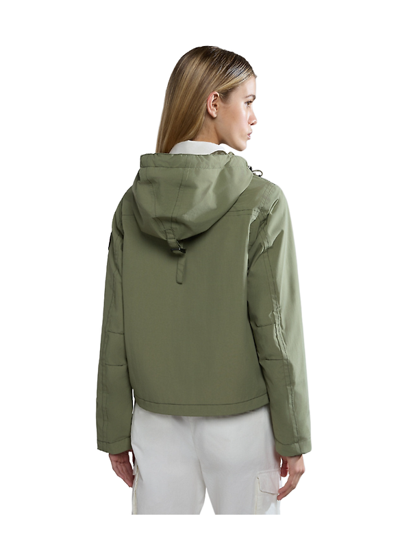 Napapijri Women's Rainforest Open Summer Jacket - Green Lichen Image 5