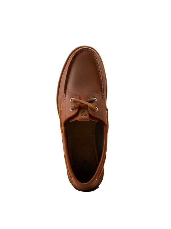 Ariat Men's Antigua Boat Shoes - Bridle Brown Image 6