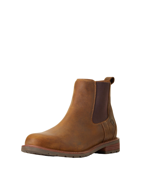 Ariat Men's Wexford Waterproof Chelsea Boots - Weathered Brown Image 3