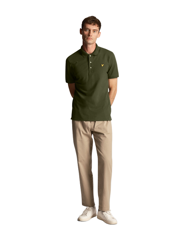 Lyle & Scott Men's Essential Plain Polo Shirt - Olive Image 1
