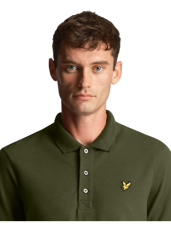 Lyle & Scott Men's Essential Plain Polo Shirt - Olive Image 3
