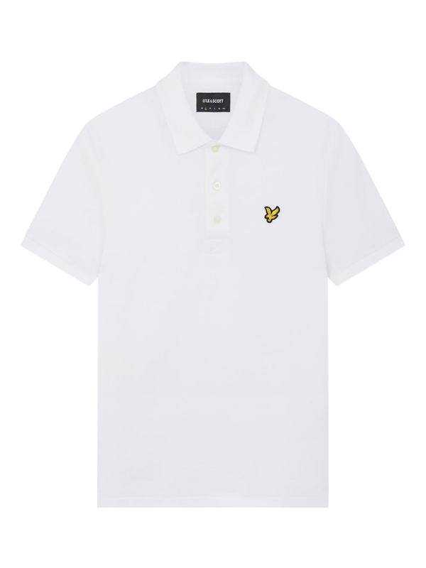 Lyle & Scott Men's Essential Plain Polo Shirt - White Image 5