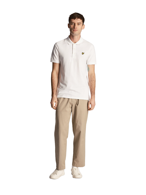 Lyle & Scott Men's Essential Plain Polo Shirt - White Image 3