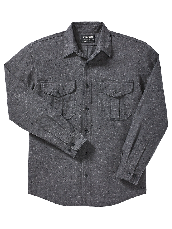 Filson Alaskan Guide Shirt - Dark Heather Grey Image 1