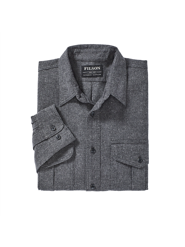 Filson Alaskan Guide Shirt - Dark Heather Grey Image 2
