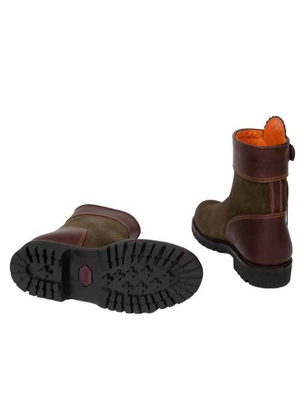 Penelope Chilvers Women's Inclement Cropped Tassel Boots - Seaweed/Conker Image 3