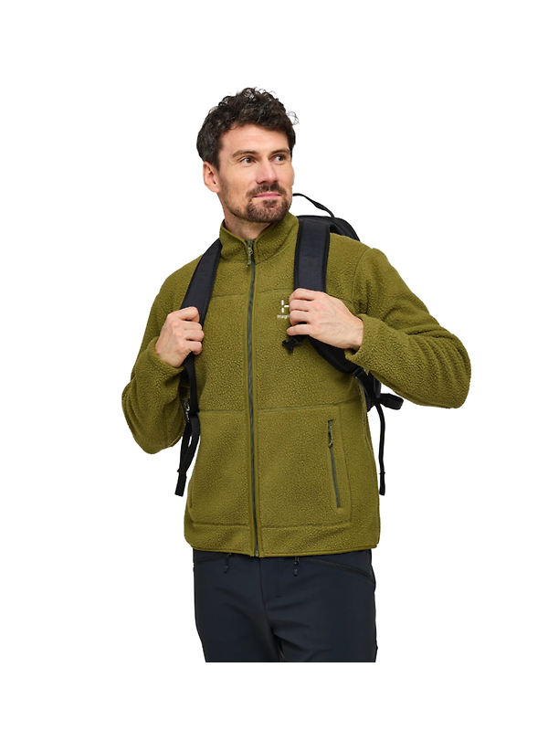 Haglöfs Men's Mossa Pile Jacket - Olive Green Image 6