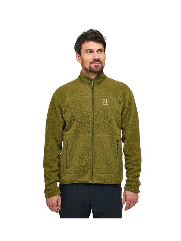 Haglöfs Men's Mossa Pile Jacket - Olive Green Image 3