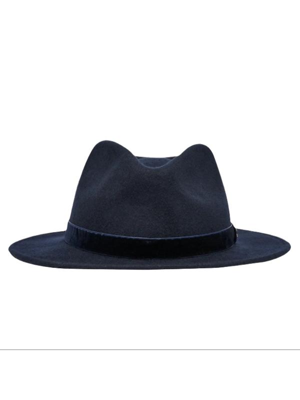 Joules Women's Maude Wool Fedora Hat - Navy Product Image