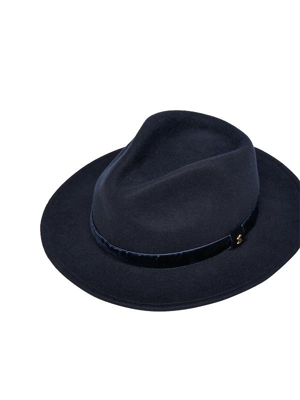 Joules Women's Maude Wool Fedora Hat - Navy Image 5
