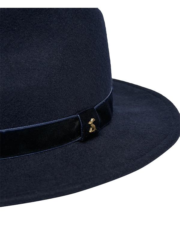 Joules Women's Maude Wool Fedora Hat - Navy Image 4