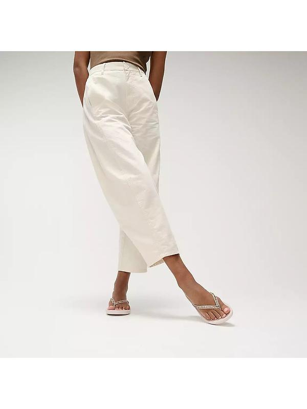 FitFlop Women's IQUSHION Multi-Crystal Ergonomic Flip-Flops - Nude Rose Image 2