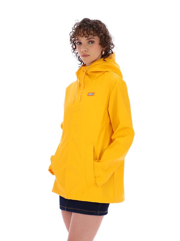 Hunter Unisex Downpour Izzy Pu Hooded Jacket - Gold Fusion Image 7