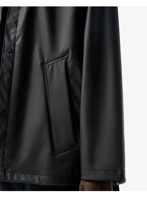 Hunter Unisex Downpour Izzy Pu Hooded Jacket - Black Image 9