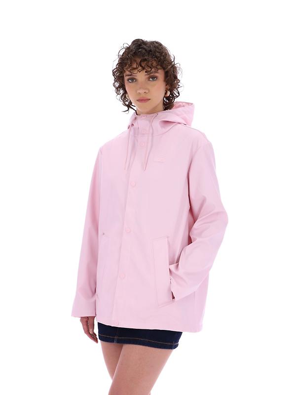 Hunter Unisex Downpour Izzy Pu Hooded Jacket - Parfait Pink Image 13