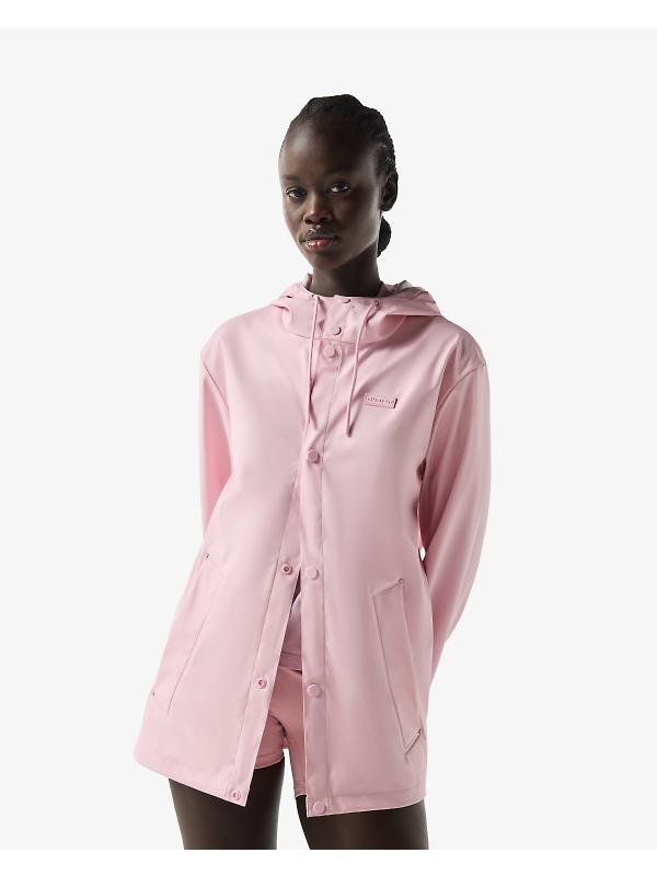 Hunter Unisex Downpour Izzy Pu Hooded Jacket - Parfait Pink Image 4