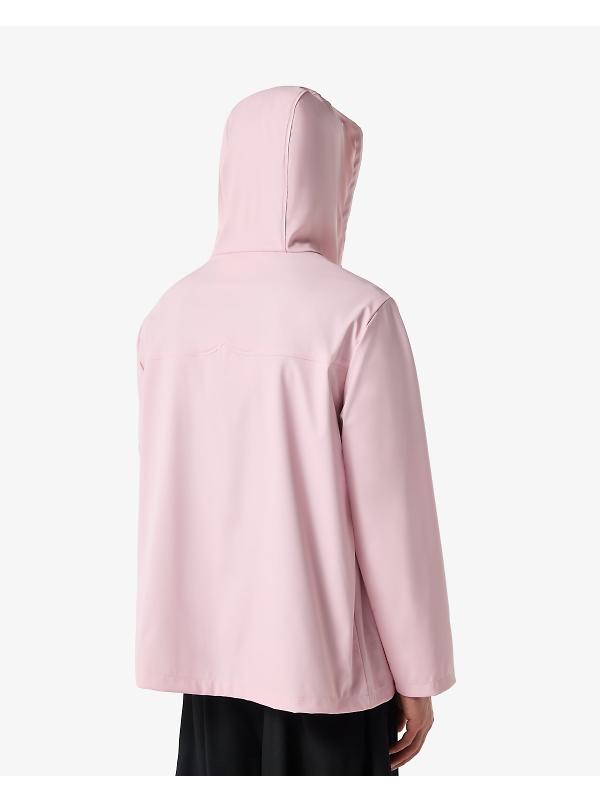 Hunter Unisex Downpour Izzy Pu Hooded Jacket - Parfait Pink Image 7