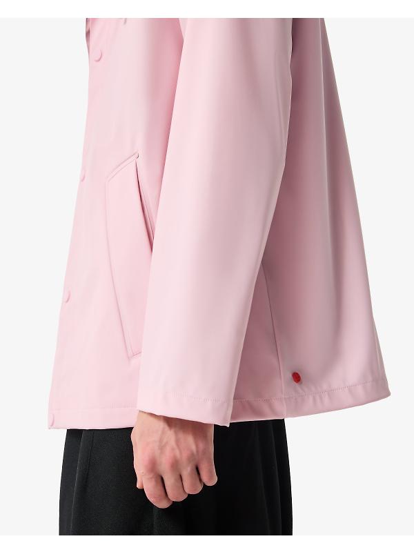 Hunter Unisex Downpour Izzy Pu Hooded Jacket - Parfait Pink Image 9