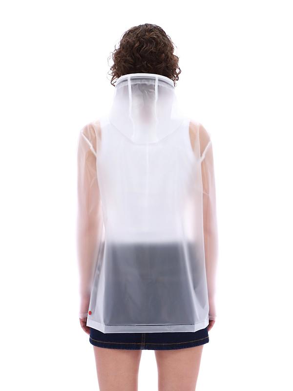 Hunter Unisex Downpour Izzy Pu Hooded Jacket - Clear Matte Image 15