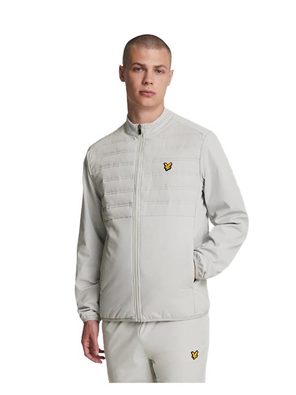 Lyle & Scott Men's Sports Hybrid Double Baffle Jacket - Pebble Image 1