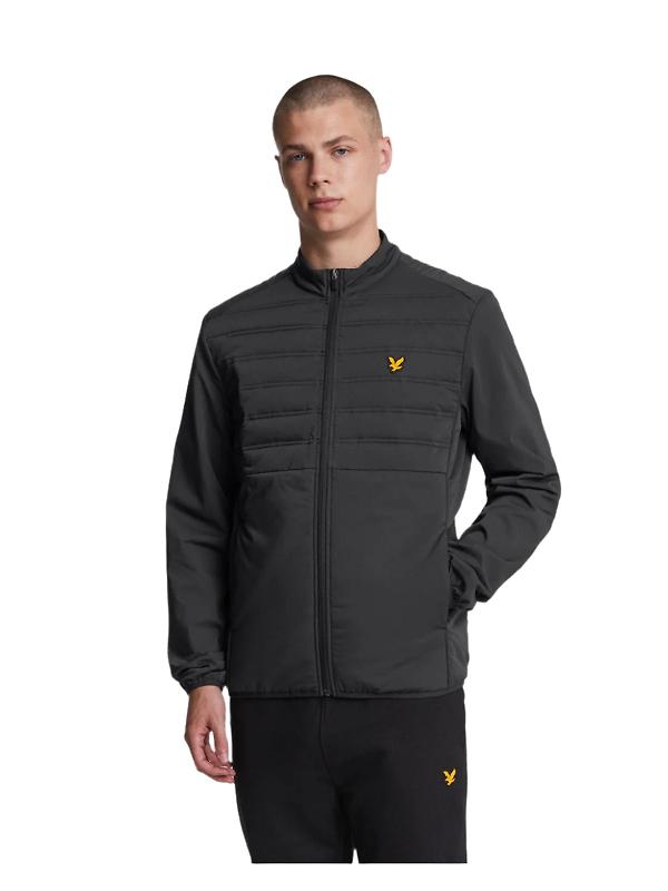 Product image of Lyle & Scott Men's Sports Hybrid Double Baffle Jacket - Jet Black
