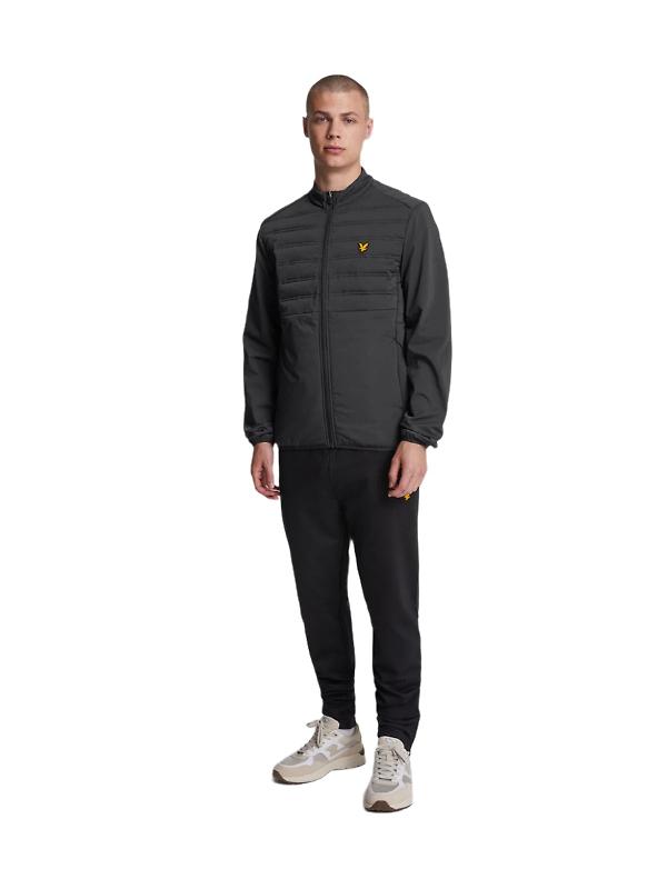 Lyle & Scott Men's Sports Hybrid Double Baffle Jacket - Jet Black Image 3