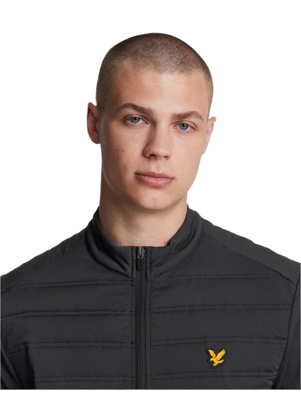 Lyle & Scott Men's Sports Hybrid Double Baffle Jacket - Jet Black Image 4
