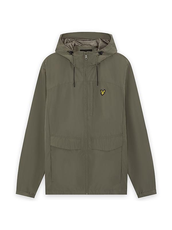 Lyle & Scott Men's Lightweight Hooded Zip Through Jacket - Khaki Ash Image 1