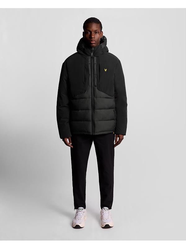 Lyle & Scott Men's Sports Hybrid Puffer Jacket - Jet Black Image 3