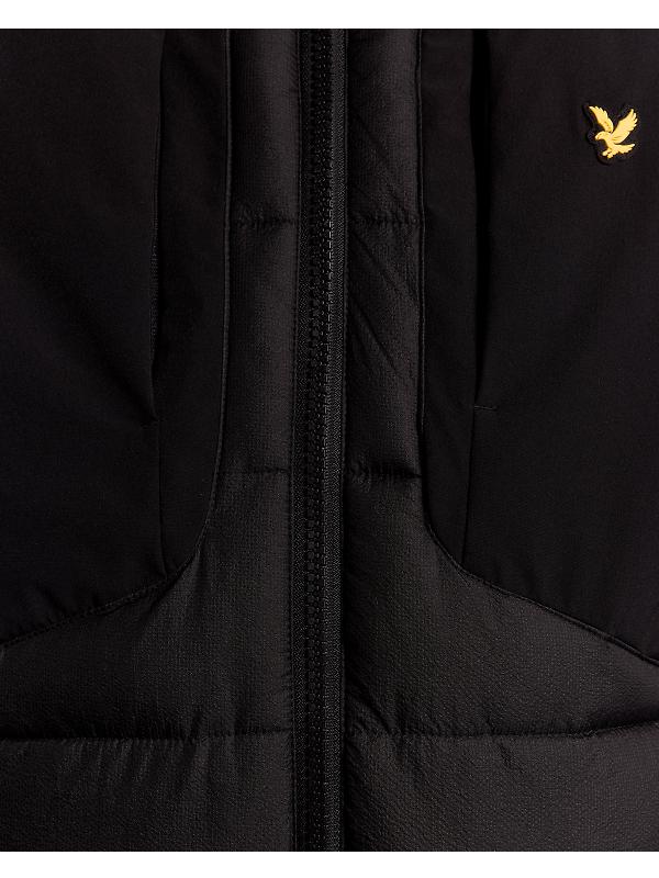 Lyle & Scott Men's Sports Hybrid Puffer Jacket - Jet Black Image 6