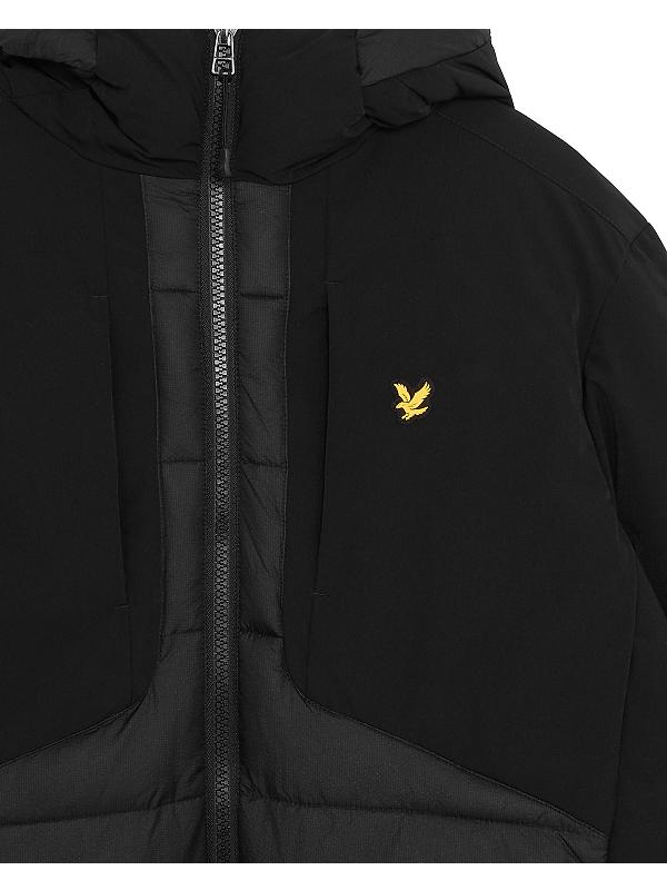 Lyle & Scott Men's Sports Hybrid Puffer Jacket - Jet Black Image 7