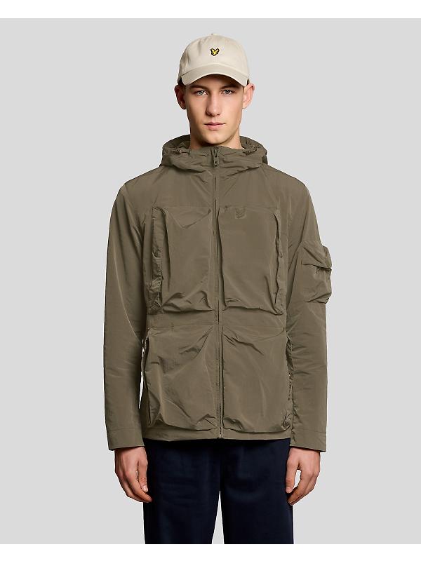 Lyle & Scott Men's Lightweight Ripstop Windcheater - Khaki Ash Image 2