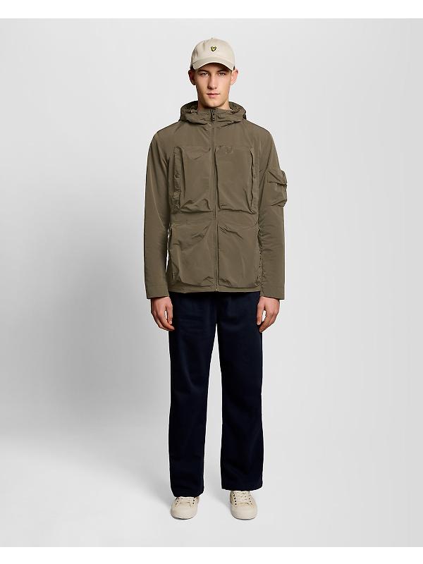 Lyle & Scott Men's Lightweight Ripstop Windcheater - Khaki Ash Image 3