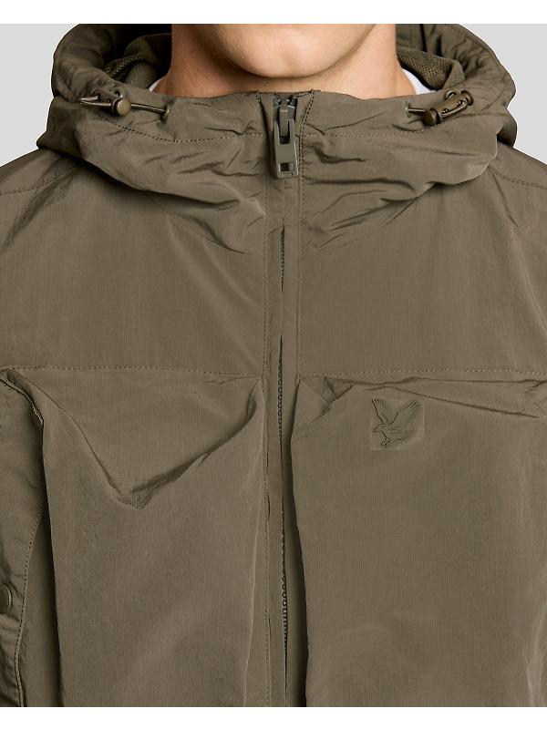 Lyle & Scott Men's Lightweight Ripstop Windcheater - Khaki Ash Image 4