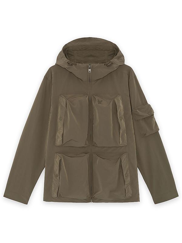Lyle & Scott Men's Lightweight Ripstop Windcheater - Khaki Ash Image 1