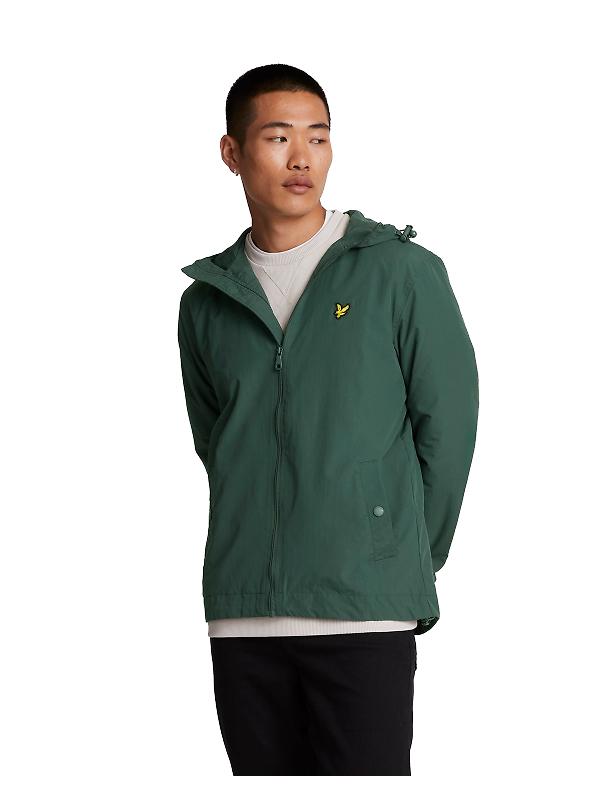 Product image of Lyle & Scott Men's Zip Through Hooded Jacket - Argyle Teal