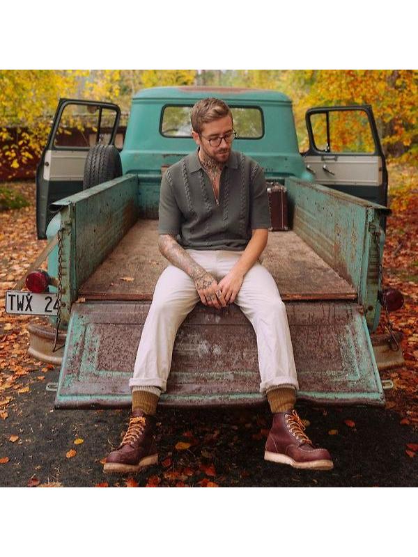 Red Wing Classic Moc Toe 6" Boot Oil-Slick Leather - Briar - Style 8138 Image 9