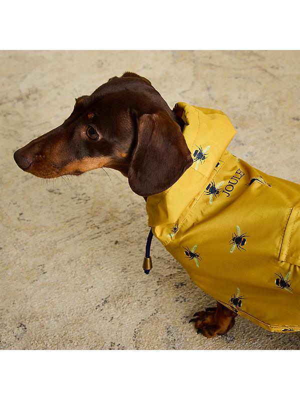 Joules Golightly Packaway Dog Jacket - Bee Print Image 12