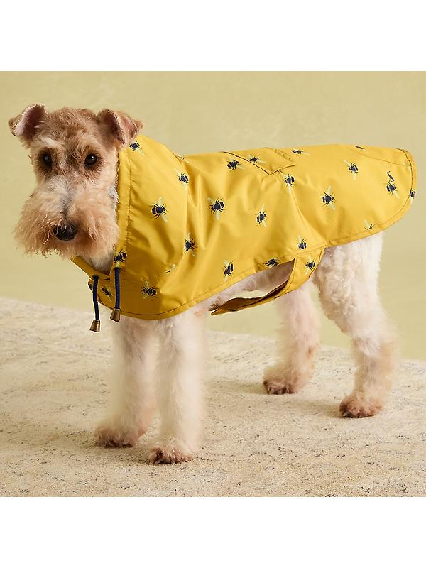 Joules Golightly Packaway Dog Jacket - Bee Print Image 7